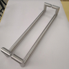 Central Satiny 304 Stainless Steel Cranked Pull Handle Apply To 8-12mm Thickness Front Glass Door And Wood Door Made in China