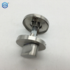 Thumb Turn Lock for Bathroom Door Locks with Brushed Stainless Steel Finish Rose 52mm