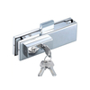Stainless Steel Cover Glass Door Fittings Bottom Lock Patch Fittings