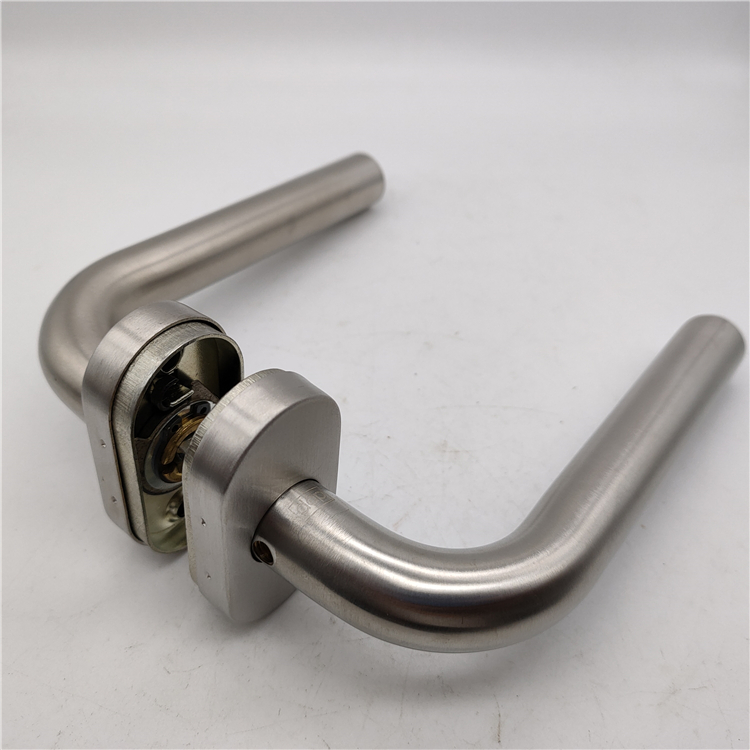 Simple Design Stainless Steel Oval Rose Lever Door Handle