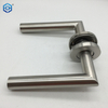 High Quality Interior Stainless Steel Lever Type Handle Round Hollow Bar Door Handle